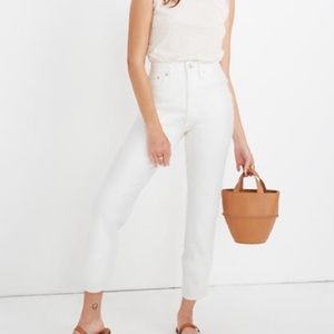 Madewell Straight Leg Crop Jeans